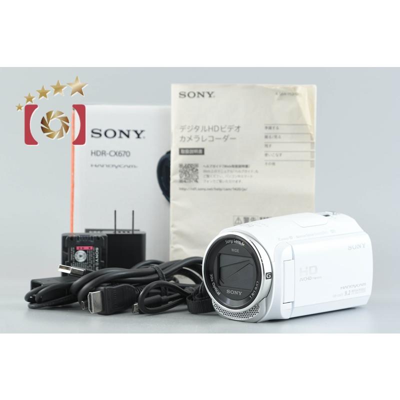 SONY（ソニー） 【中古】SONY ハンディカム HDR-CX670 ホワイト
