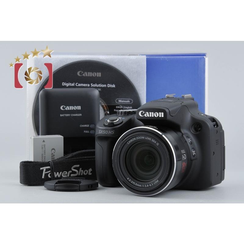 【美品】CANON コンパクトデジタルカメラ　PowerShot SX50 HS キヤノン（Canon） 【中古】Canon PowerShot SX50 HS ブラック
