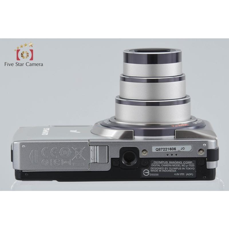 動作品 美品 Olympus μ-7020 コンパクトデジタルカメラ オリンパス オリンパス（OLYMPUS） 【中古】OLYMPUS μ-7020 シルバー コンパクト