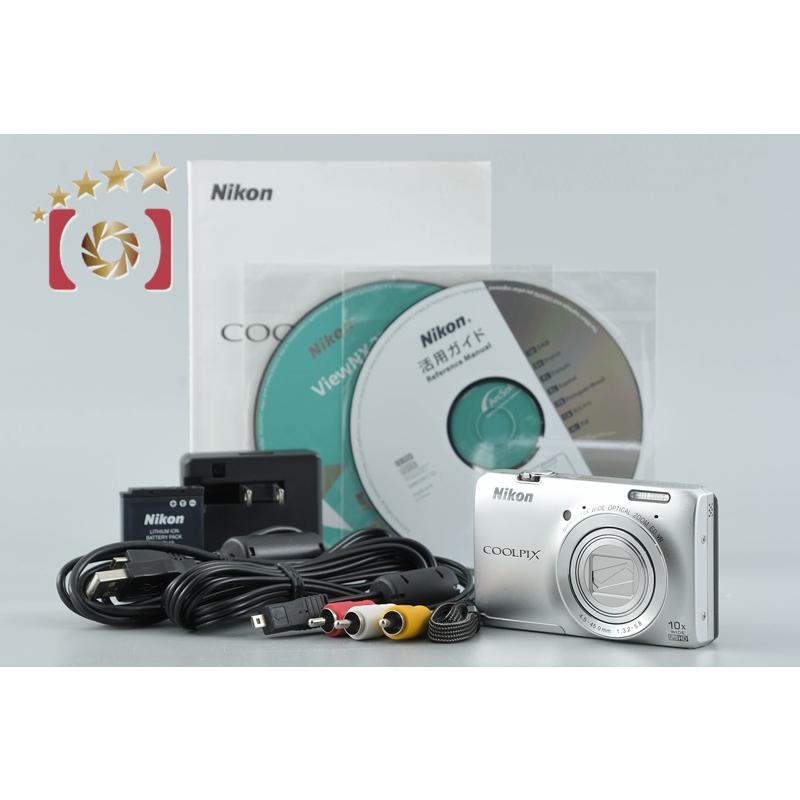 極美品 Nikon ニコン COOLPIX S6300 シルバー デジカメ ニコン（Nikon） 【中古】Nikon COOLPIX S6300 クリスタルシルバー