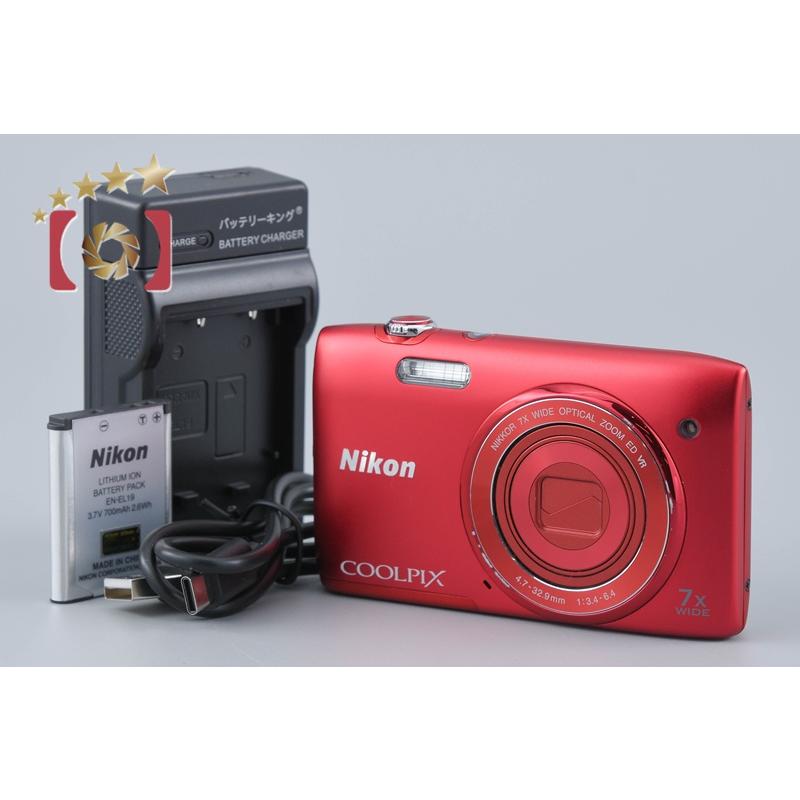 ニコン（Nikon） 【中古】Nikon COOLPIX S3500 ラズベリーレッド