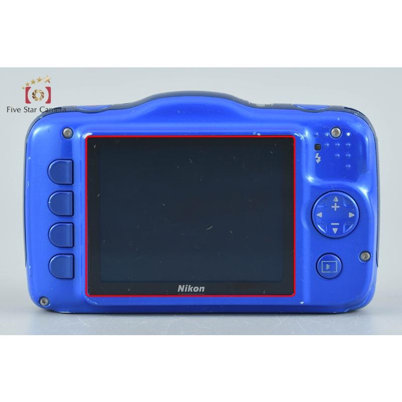 Nikon ニコン COOLPIX S32 ブルー　動作確認済　中古良品 ニコン（Nikon） 【中古】Nikon COOLPIX S32 ブルー コンパクト