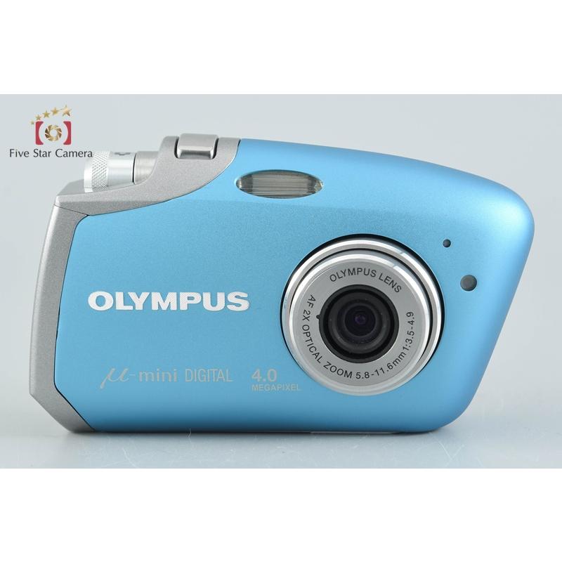 OLYMPUS μ mini コンパクトデジタルカメラ ブルー オリンパス（OLYMPUS） 【中古】OLYMPUS μ-mini DIGITAL クリスタル