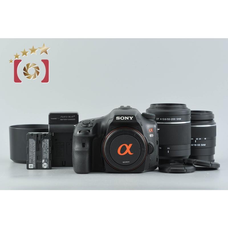 SONY ソニー α65 SLT-A65V ダブルズームレンズキット SONY（ソニー） 【中古】SONY α65 SLT-A65V ダブルズームレンズキット