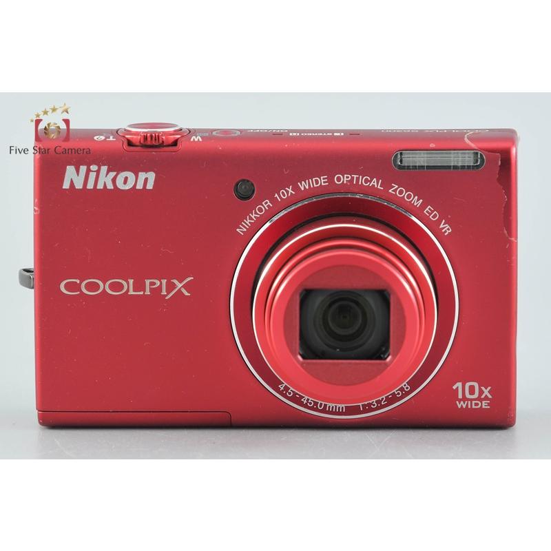 【美品】 ニコン　Nikon COOLPIX S6200 ブリリアントレッド ニコン（Nikon） 【中古】Nikon COOLPIX S6200 ブリリアントレッド