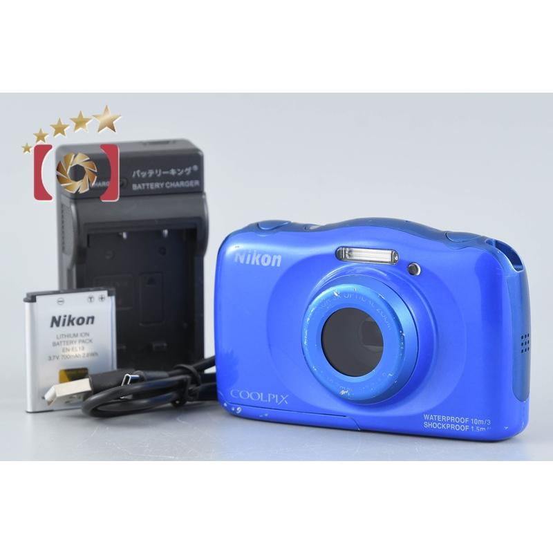 ニコン（Nikon） 【中古】Nikon COOLPIX S33 ブルー コンパクト