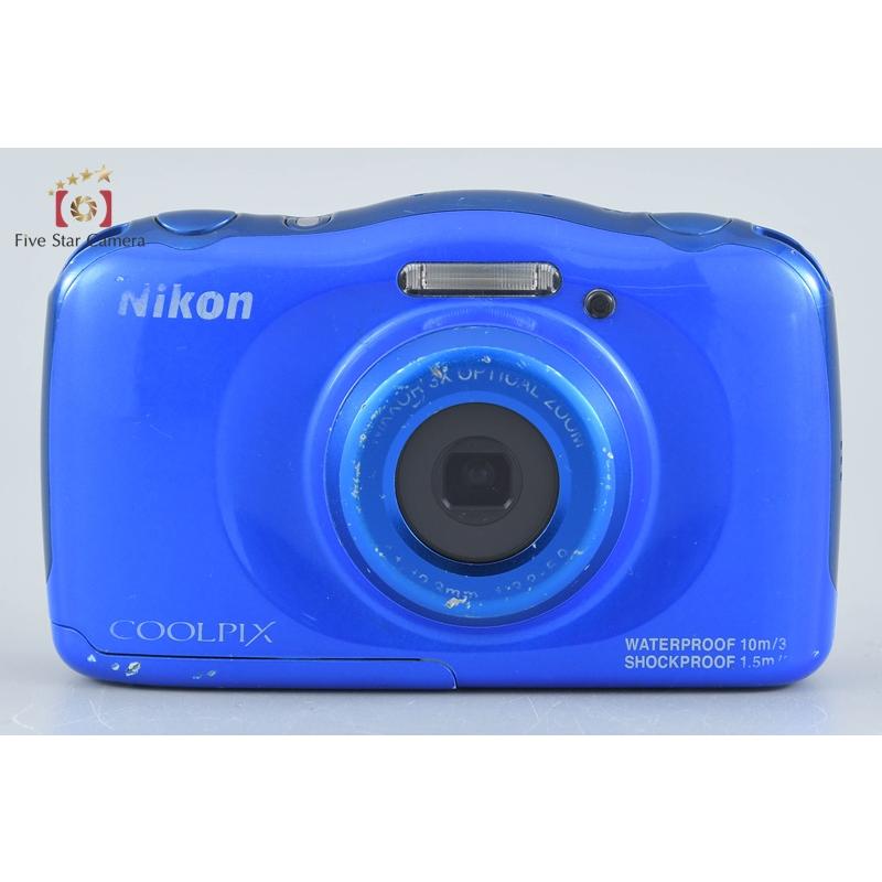 ニコン（Nikon） 【中古】Nikon COOLPIX S33 ブルー コンパクト