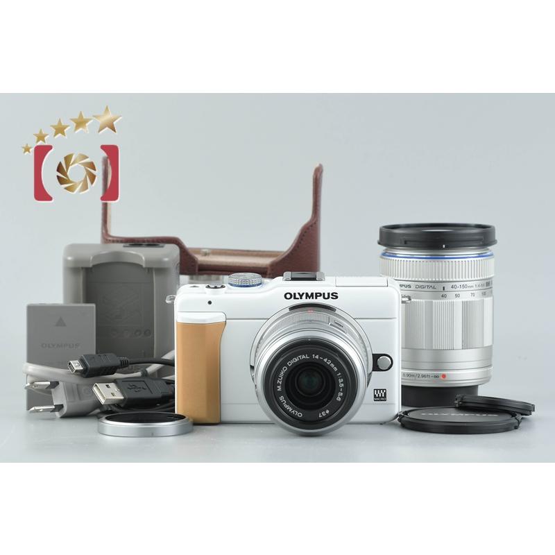 OLYMPUS E-PL1s ホワイト 標準レンズ14-42mm ⅡR 付 オリンパス（OLYMPUS） 【中古】OLYMPUS PEN Lite E-PL1s ホワイト + M