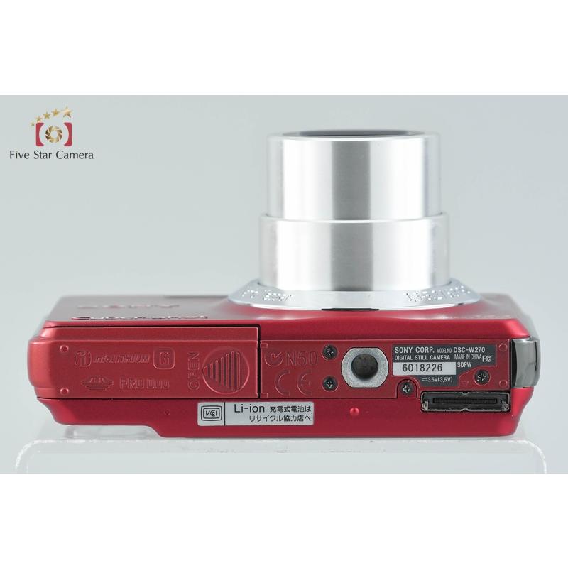 SONY（ソニー） 【中古】SONY Cyber-shot DSC-W270 レッド デジタル