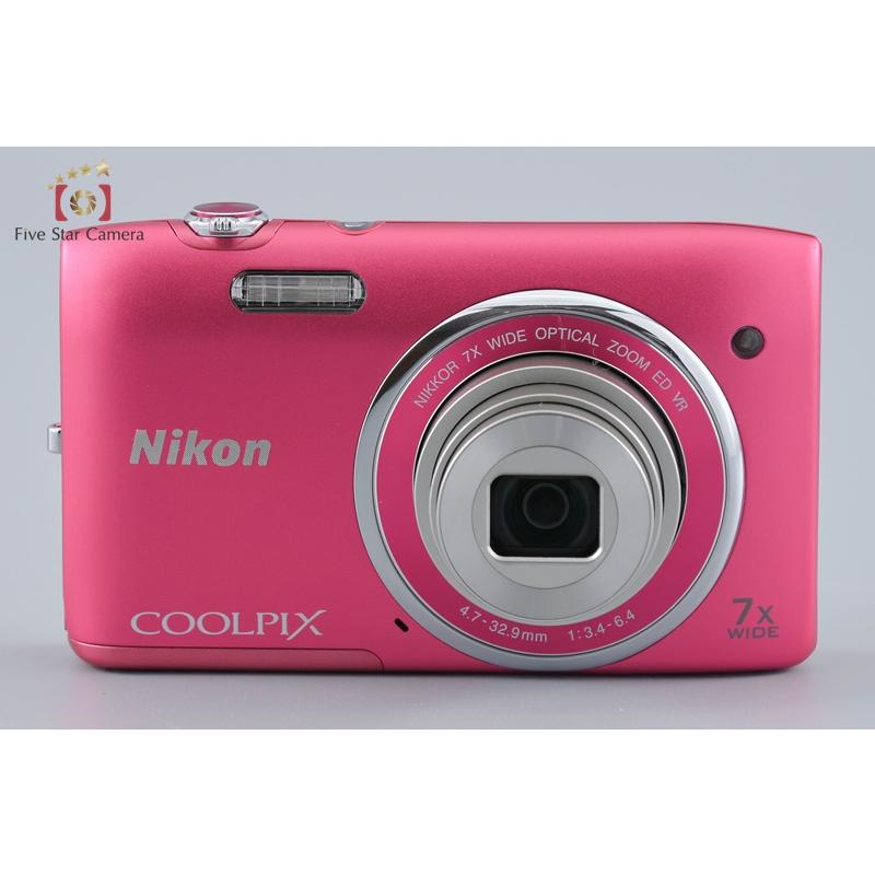 【美品】Nikon COOLPIX S3500 ストロベリーピンク　動作確認済 ニコン（Nikon） 【中古】Nikon COOLPIX S3500 ストロベリーピンク