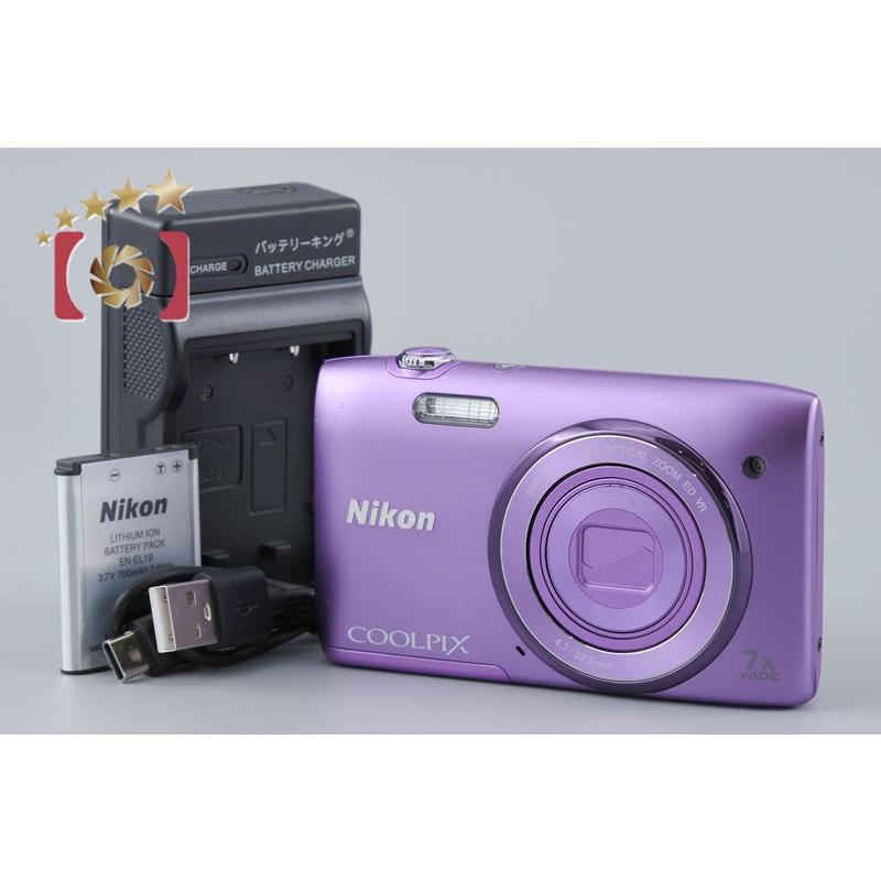 【希少✨】ニコン Nikon クールピクス COOLPIX S3500 パープル ニコン（Nikon） 【中古】Nikon COOLPIX S3500 オーキッドパープル