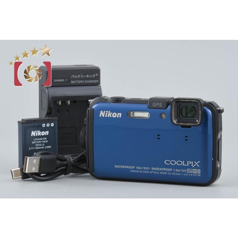 ニコン（Nikon） 【中古】Nikon COOLPIX AW100 オーシャンブルー