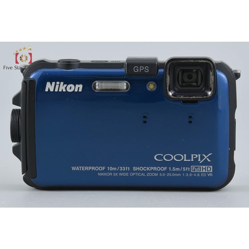 Nikon COOLPIX AW100 本体 防水デジタルカメラ ジャンク品 ニコン（Nikon） 【中古】Nikon COOLPIX AW100 オーシャンブルー
