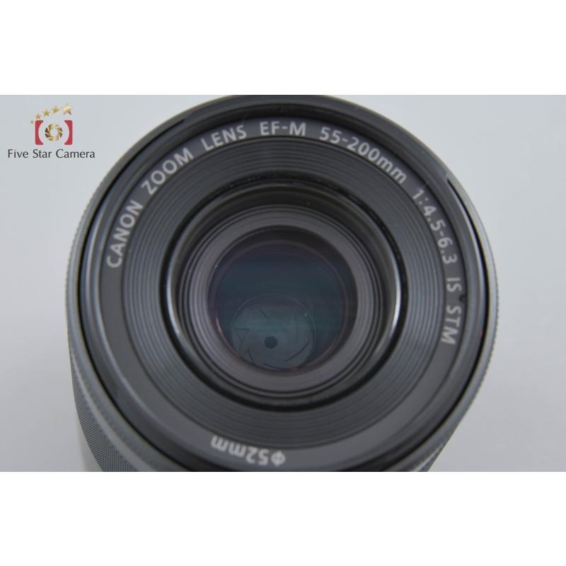 中古】Canon キヤノン EF-M 55-200mm f/4.5-6.3 IS STM ブラック