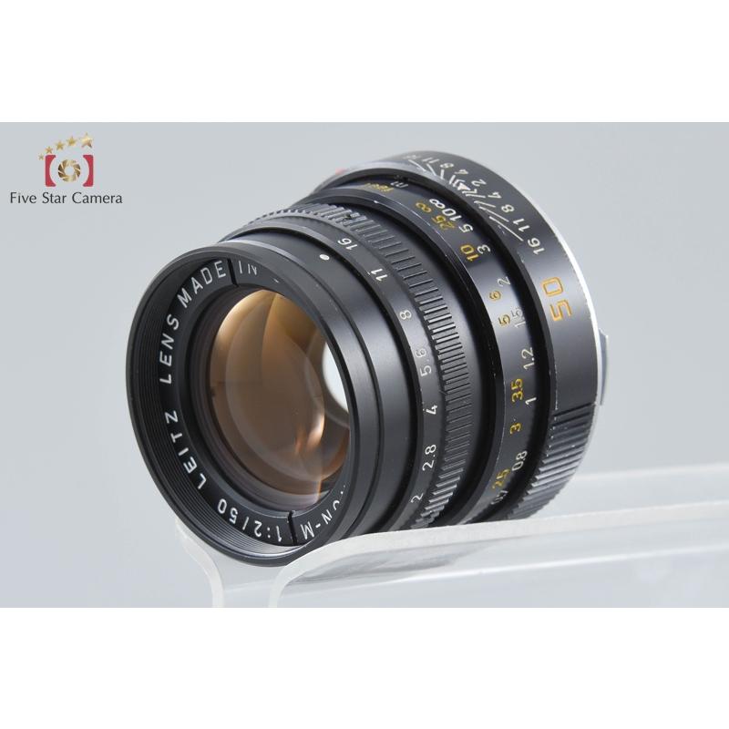 Leica Summicron 50mm f/2 レンズ 1970年製造品美品 ライカ（Leica） 【中古】Leica SUMMICRON-M 50mm f/2 第3世代