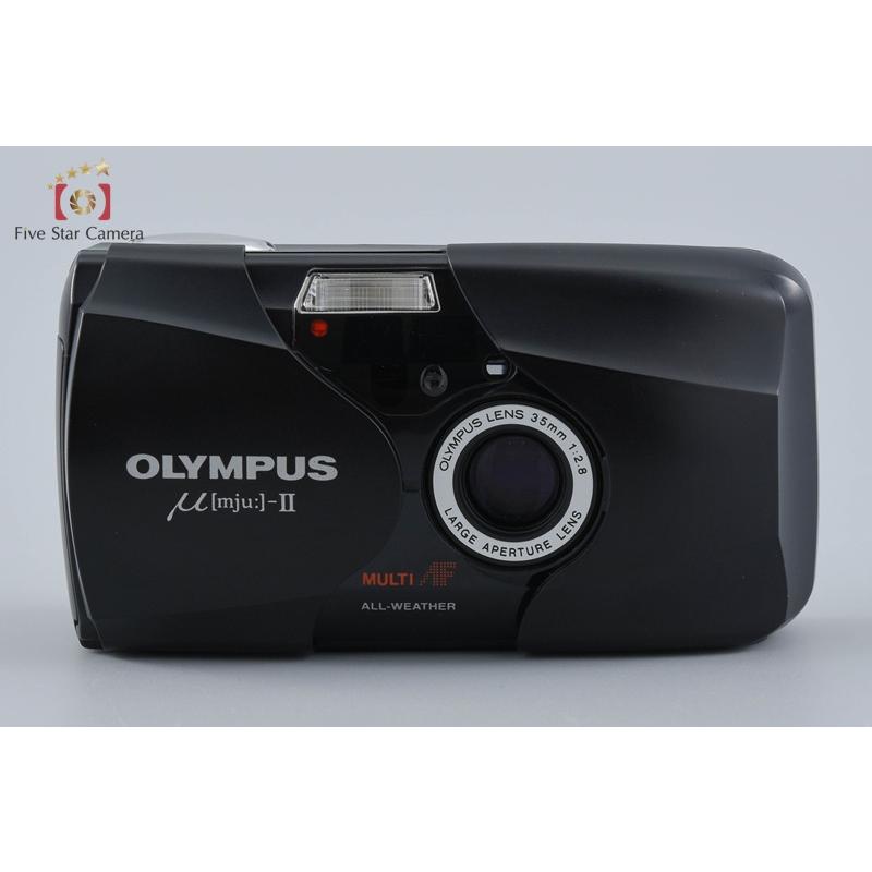 OLYMPUS μ[mju:]-II コンパクトフィルムカメラ 中古 オリンパス（OLYMPUS） 【中古】OLYMPUS μ[mju:]-II ミューII ブラック