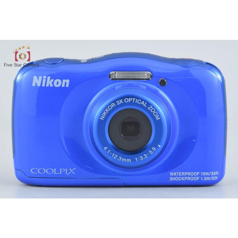 ニコン（Nikon） 【中古】Nikon COOLPIX S33 ブルー コンパクト