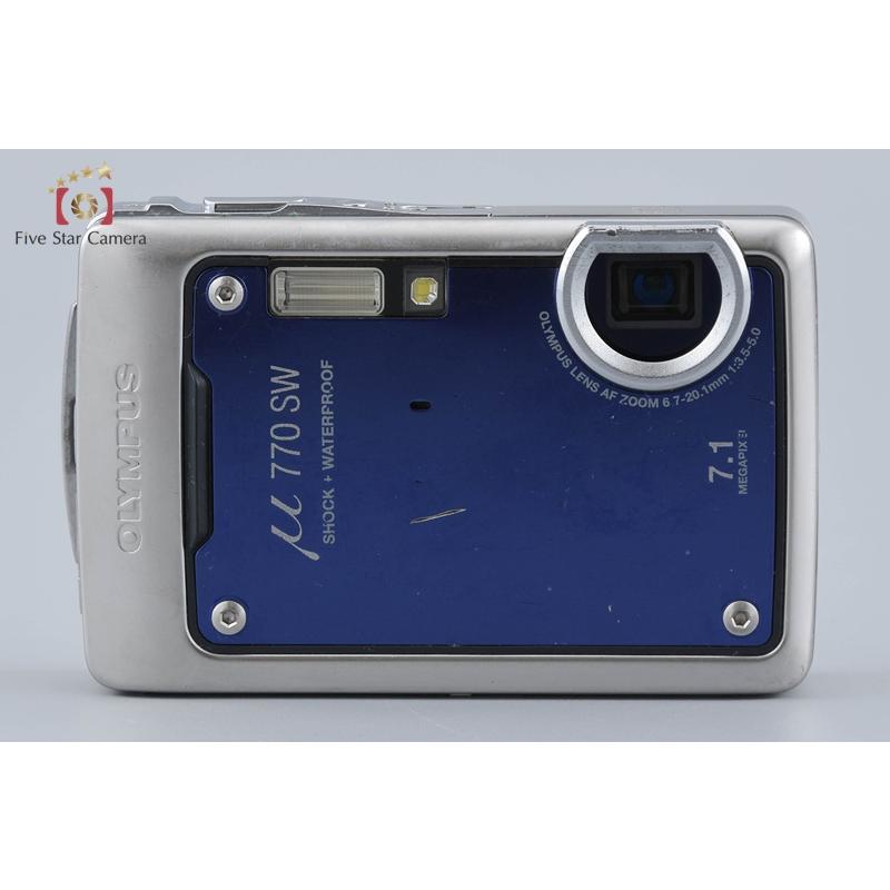 OLYMPUS μ 770 SW コンパクトデジタルカメラ 本体　中古品 オリンパス（OLYMPUS） 【中古】OLYMPUS μ770SW ディープブルー