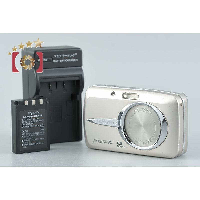【完品・美品】OLYMPUS μ DIGITAL 600 デジカメ オリンパス（OLYMPUS） 【中古】OLYMPUS μ DIGITAL 600 シルバー