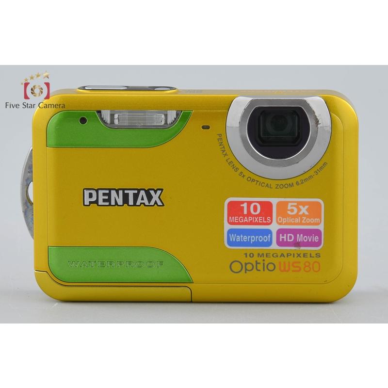 ペンタックス 【中古】PENTAX Optio WS80 イエロー コンパクトデジタル