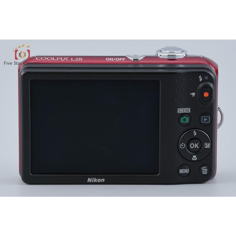 ニコン（Nikon） 【中古】Nikon COOLPIX L28 レッド コンパクト
