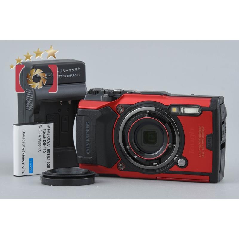 オリンパス（OLYMPUS） 【中古】OLYMPUS TOUGH TG-6 レッド コンパクト