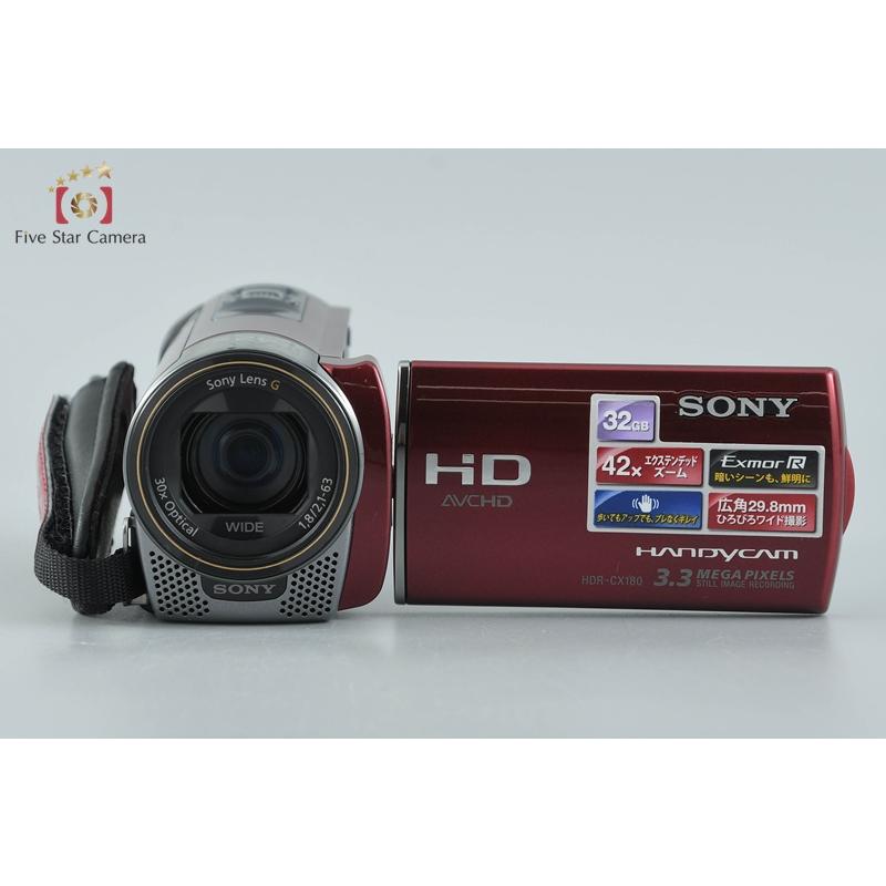 SONY（ソニー） 【中古】SONY ハンディカム HDR-CX180 レッド ビデオ