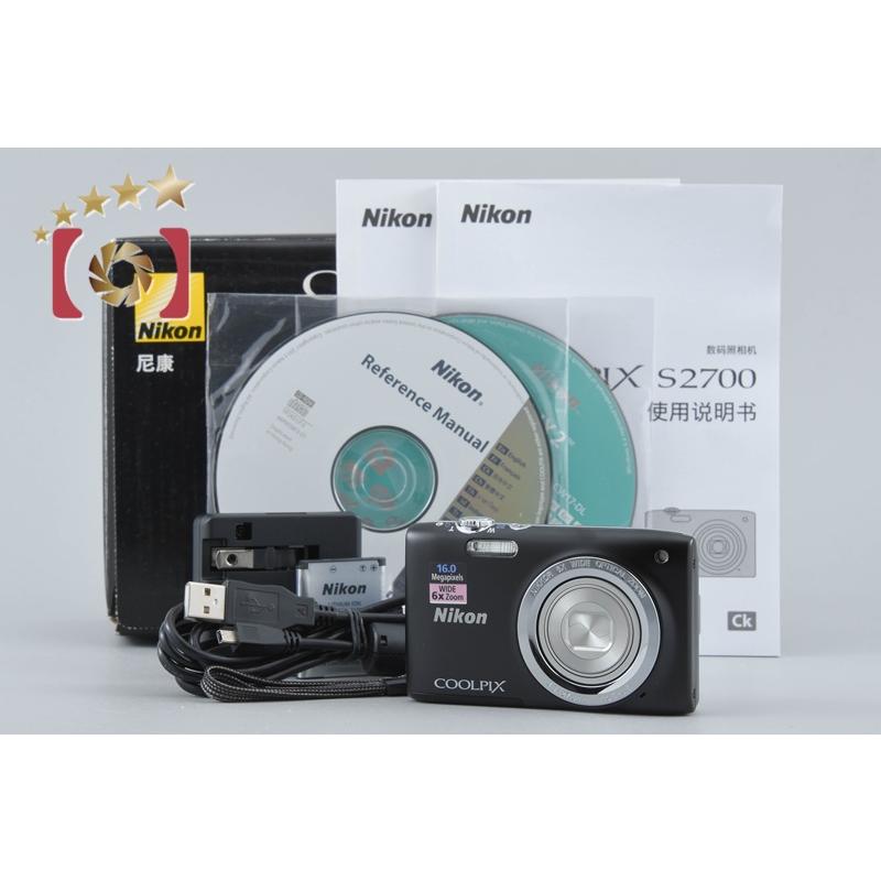 ニコン（Nikon） 【中古】Nikon COOLPIX S2700 ブラック コンパクト