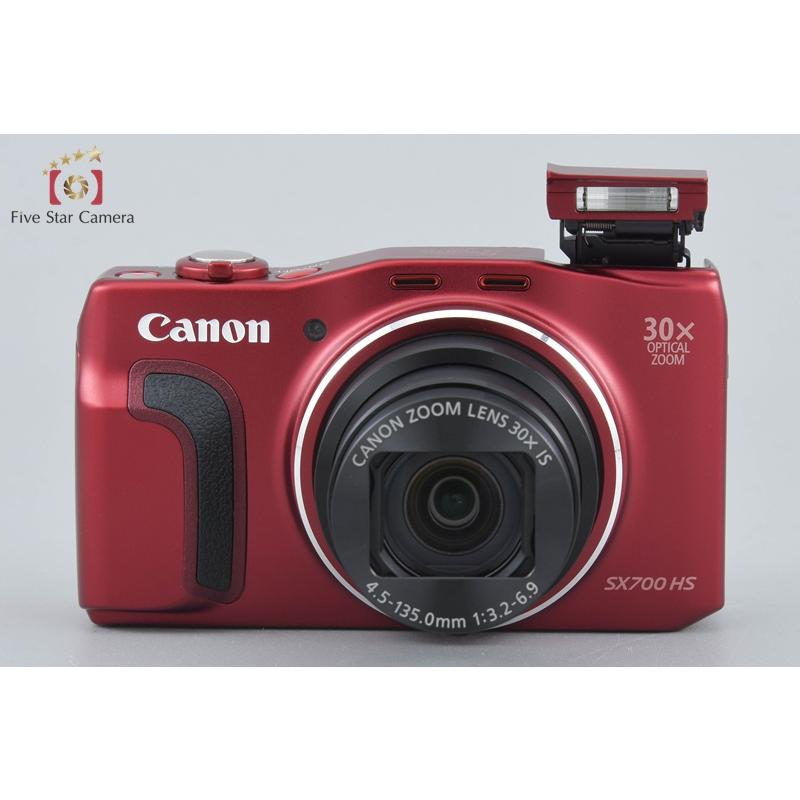 デジカメ　CANON Power Shot SX700 HS 赤　中古美品 キヤノン（Canon） 【中古】Canon PowerShot SX700 HS レッド