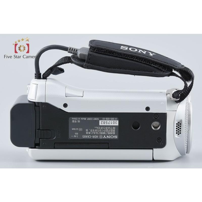SONY（ソニー） 【中古】SONY HDR-CX485 ホワイト ビデオカメラ : 中古