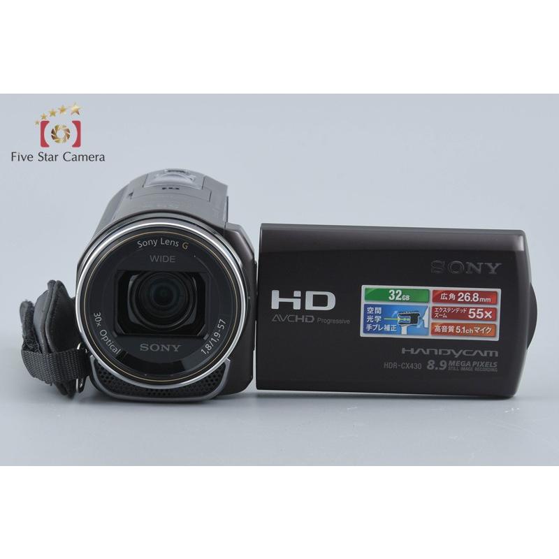 SONYハンディカム【HDR-CX430V】中古・多少美品。 SONY（ソニー） 【中古】SONY HANDYCAM HDR-CX430V ブラウン デジタル