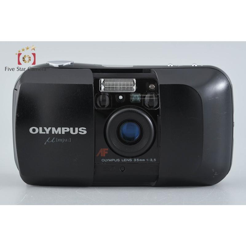 OLYMPUS mju: オリンパス フィルムカメラ 希少 コンパクト オリンパス（OLYMPUS） 【中古】OLYMPUS μ[mju:] ブラック コンパクト