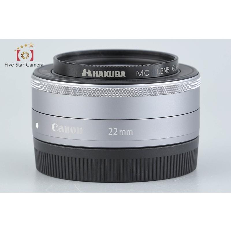 Canon EF-M 22mm F2 シルバー 美品 キヤノン（Canon） 【中古】Canon EF-M 22mm f/2 STM シルバー : 中古