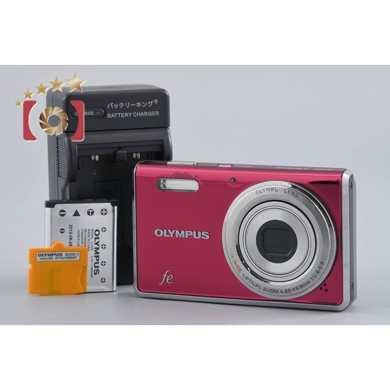 カメラ、光学機器 【】OLYMPUS オリンパス FE-4000 ピンク コンパクト