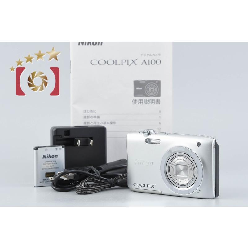 【美品】Nikon COOLPIX A100 シルバー ニコン（Nikon） 【中古】Nikon COOLPIX A100 シルバー コンパクト