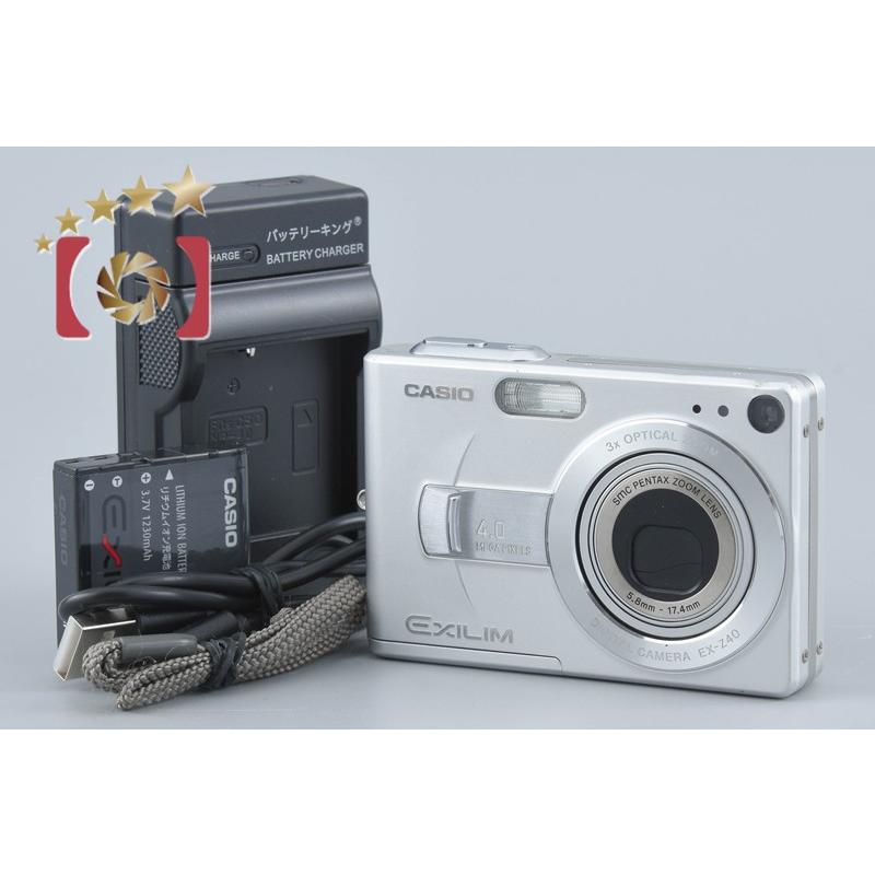 CASIO EXILIM コンパクトデジカメ シルバー EX-Z40 動作確認済 CASIO