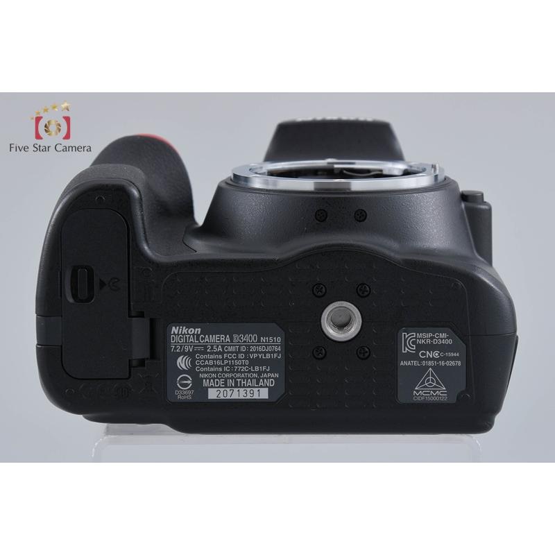 ニコン（Nikon） 【中古】Nikon D3400 ブラック デジタル一眼レフ