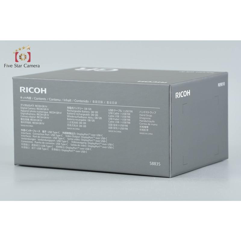 リコー（RICOH） 【中古】RICOH GR IV コンパクトデジタルカメラ