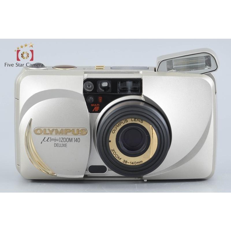 美品OLYMPUS μ[mju:] ZOOM 140 コンパクトフィルムカメラ オリンパス（OLYMPUS） 【中古】OLYMPUS μ[mju:] ZOOM 140 DELUXE