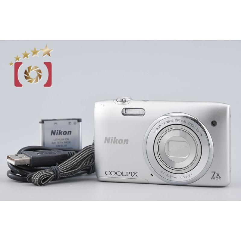 【美品・完動品】Nikon Coolpix S3500 シルバー ニコン（Nikon） 【中古】Nikon COOLPIX S3500 クリスタルシルバー