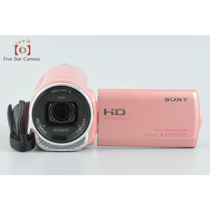【未使用級】Sony HDR-CX670 ピンク ビデオカメラ 付属品多数 SONY（ソニー） 【中古】SONY ハンディカム HDR-CX670 ピンク デジタル