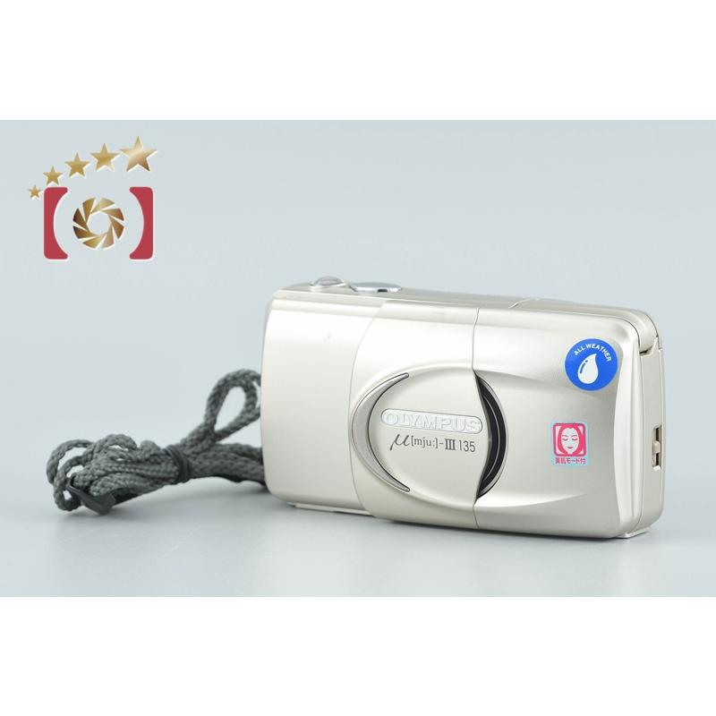 【動作確認済み】OLYMPUS μ[mju:]-III 135 フィルムカメラ オリンパス（OLYMPUS） 【中古】OLYMPUS μ[mju:]-III ミューIII 135