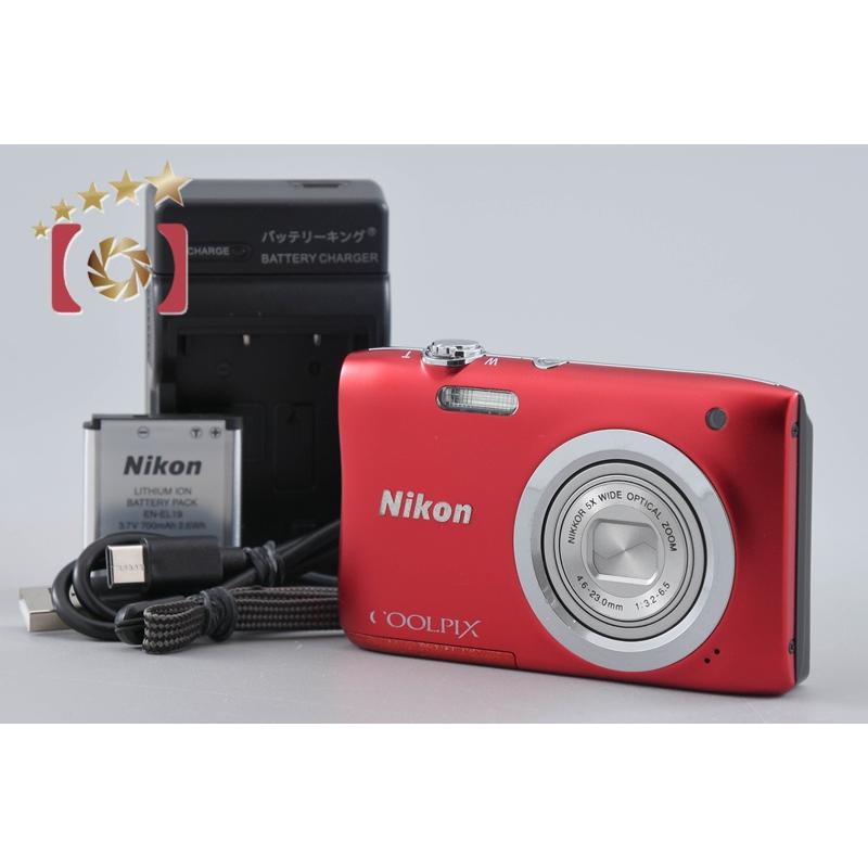 ニコン（Nikon） 【中古】Nikon COOLPIX A100 レッド コンパクト