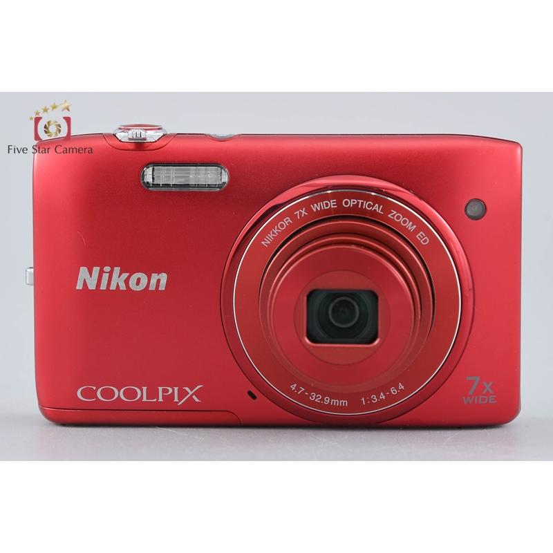 【中古】NICON  COOLPIX S3400 ニコン（Nikon） 【中古】Nikon COOLPIX S3400 レッド コンパクト
