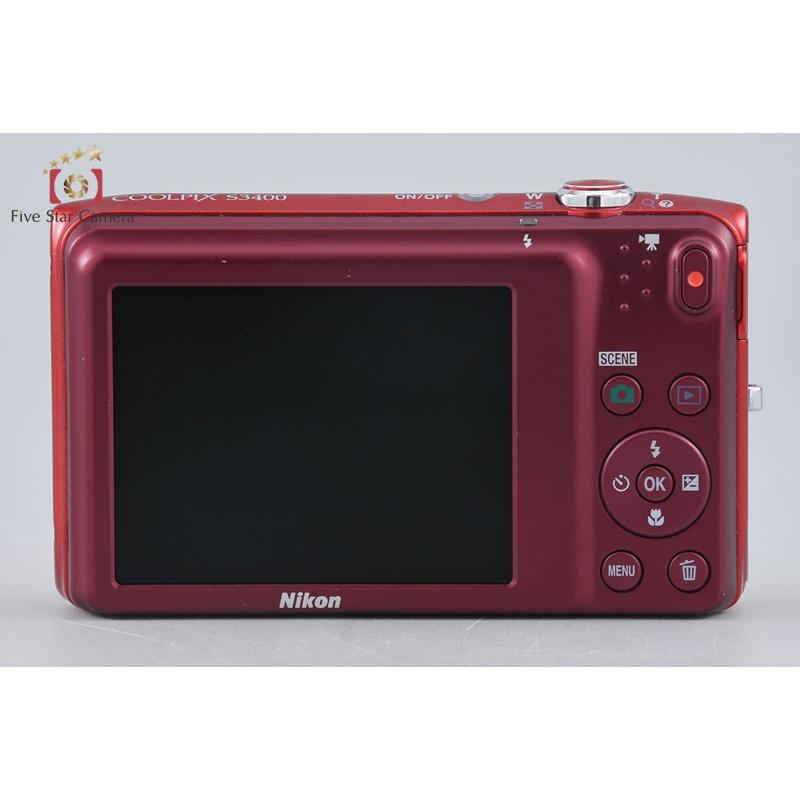 ニコン（Nikon） 【中古】Nikon COOLPIX S3400 レッド コンパクト