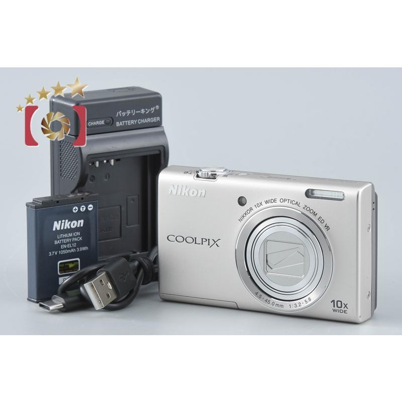 Nikon COOLPIX S6200 プラチナシルバーデジタルカメラ ニコン（Nikon） 【中古】Nikon COOLPIX S6200 プラチナシルバー