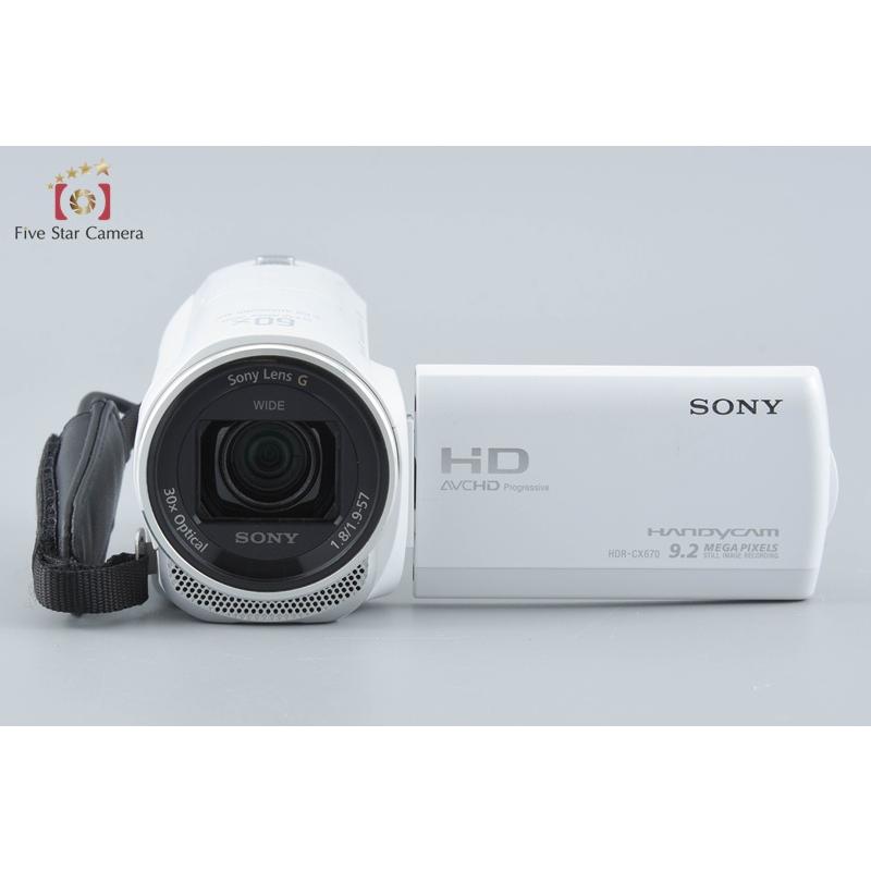 SONY（ソニー） 【中古】SONY ハンディカム HDR-CX670 ホワイト