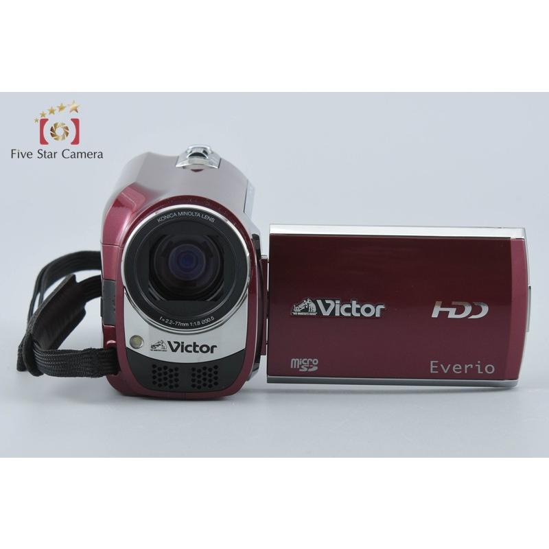 中古】JVC ケンウッド Everio GZ-MG650 レッド デジタルビデオカメラ