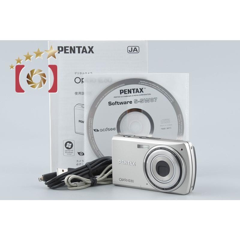 ペンタックス PENTAX Optio E80 シルバー コンデジ カメラ 中古 ペンタックス 【中古】PENTAX Optio E80 コンパクトデジタルカメラ