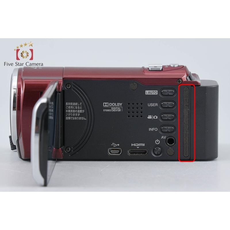 中古】JVC ケンウッド Everio GZ-HM460 レッド デジタルビデオカメラ